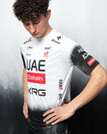PISSEI Rövid ujjú kerékpáros póló - UAE TEAM EMIRATES 2025  - fehér/fekete
