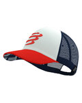 COMPRESSPORT Kerékpáros sapka - TRUCKER CAP - kék/fehér/piros