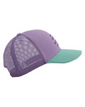 COMPRESSPORT Kerékpáros sapka - TRUCKER CAP - lila/világoszöld