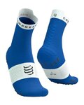 COMPRESSPORT Klasszikus kerékpáros zokni - PRO RACING SOCKS V4.0 RUN - kék