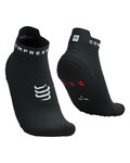 COMPRESSPORT Kerékpáros bokazokni - PRO RACING SOCKS V4.0 RUN - fekete