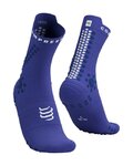 COMPRESSPORT Klasszikus kerékpáros zokni - PRO RACING SOCKS V4.0 TRAIL - kék