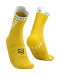COMPRESSPORT Klasszikus kerékpáros zokni - PRO RACING SOCKS V4.0 TRAIL - sárga