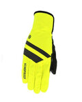 AGU Kerékpáros kesztyű hosszú ujjal - WINDPROOF - fekete/sárga
