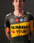 AGU Rövid ujjú kerékpáros mez - JUMBO-VISMA 2021 TDF - fekete/sárga