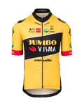 AGU Rövid ujjú kerékpáros mez - JUMBO-VISMA 2022 - fekete/sárga