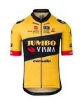 AGU Rövid ujjú kerékpáros mez - JUMBO-VISMA 2023 - sárga/fekete