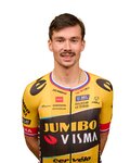 AGU Rövid ujjú kerékpáros mez - JUMBO-VISMA 2023 PRIMOZ ROGLIC - fekete/sárga