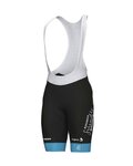 ALÉ Rövid kerékpáros nadrág kantárral - BAHRAIN VICTORIOUS 2023 - fekete