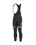 ALÉ Hosszú kerékpáros nadrág kantárral - BAHRAIN VICTORIOUS 2023 - fekete