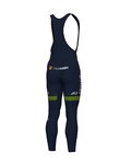 ALÉ Hosszú kerékpáros nadrág kantárral - SLOVENIA NATIONAL 23 - kék/zöld