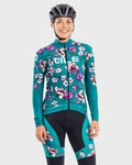 ALÉ Kerékpáros téli szett - FIORI LADY WINTER - fekete/zöld