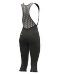 ALÉ 3/4-es kerékpáros nadrág kantárral - ESSENTIAL LADY WNT - fekete