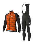 ALÉ Kerékpáros téli kabát és nadrág - SHARP + WINTER - fekete/narancssárga