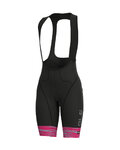 ALÉ Rövid kerékpáros nadrág kantárral - THE END LADY - rózsaszín/fekete