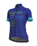 ALÉ Rövid ujjú kerékpáros mez - ERGO LADY  - kék