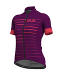 ALÉ Rövid ujjú kerékpáros mez - ERGO LADY  - lila