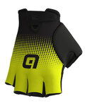 ALÉ Kerékpáros kesztyű rövid ujjal - DOTS  - sárga/fekete