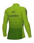 ALÉ Hosszú ujjú kerékpáros mez - SLOVENIA NATIONAL 22 - zöld