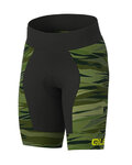 ALÉ Rövid kerékpáros nadrág kantár nélkül - ROCK KIDS - zöld/fekete
