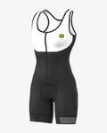 ALÉ Kerékpáros overál - CLASSICO RL 2.0 LADY - fehér/fekete