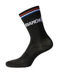 BIANCHI MILANO Klasszikus kerékpáros zokni - BOLCA - fekete
