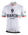 BIANCHI MILANO Rövid ujjú kerékpáros mez - ISALLE - fehér