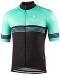BIANCHI MILANO Rövid ujjú kerékpáros mez - PRIZZI - zöld/fekete