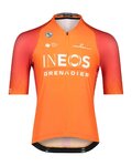 BIORACER Rövid ujjú kerékpáros mez - INEOS GRENADIERS '22 - narancssárga/piros
