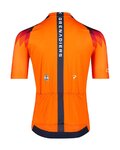 BIORACER Rövid ujjú kerékpáros mez - INEOS GRENADIERS 2023 ICON TRAINING - kék/narancssárga