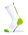 BIOTEX Klasszikus kerékpáros zokni - RACE - zöld/fehér