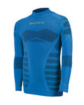 BIOTEX Hosszú ujjú kerékpáros póló - WARM EFFECT JUNIIOR - kék