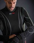 BIOTEX Hosszú ujjú kerékpáros póló - TURTLENECK - fekete