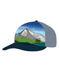 BUFF Kerékpáros sapka - TRUCKER KRIVÁŇ - szürke/zöld/kék