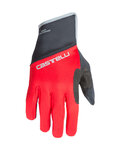 CASTELLI Kerékpáros kesztyű hosszú ujjal - SCALDA PRO - piros/fekete