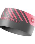 CASTELLI Kerékpáros fejpánt - ARRIVO 3 THERMO - rózsaszín/szürke