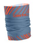 CASTELLI Kerékpáros nyakmelegítő - ARRIVO 3 THERMO - narancssárga/kék