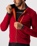 CASTELLI Kerékpáros dzseki béléssel - GO WINTER - piros