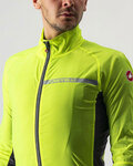 CASTELLI Kerékpáros szélálló dzseki - SQUADRA STRECH - sárga