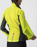 CASTELLI Kerékpáros szélálló dzseki - SQUADRA STRECH LADY - sárga