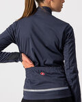 CASTELLI Kerékpáros dzseki béléssel - GO LADY WINTER - kék