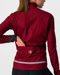 CASTELLI Kerékpáros dzseki béléssel - GO LADY WINTER - bordó