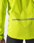 CASTELLI Kerékpáros vízálló esőkabát - EMERGENCY RAIN 2 - sárga