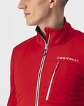 CASTELLI Kerékpáros dzseki béléssel - GO WINTER - piros