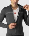 CASTELLI Hosszú ujjú kerékpáros mez - PRO THERMAL - antracit