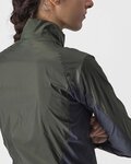 CASTELLI Kerékpáros szélálló dzseki - SQUADRA STRECH LADY - zöld