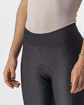 CASTELLI 3/4-es kerékpáros nadrág kantár nélkül - VELOCISSIMA THERM W - fekete