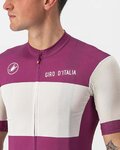 CASTELLI Rövid ujjú kerékpáros mez - GIRO D'ITALIA 2024 - fehér/lila