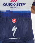 CASTELLI Rövid ujjú kerékpáros mez - SOUDAL QUICK-STEP 23 - fehér/kék
