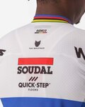 CASTELLI Rövid ujjú kerékpáros mez - SOUDAL QUICK-STEP 23 - fehér